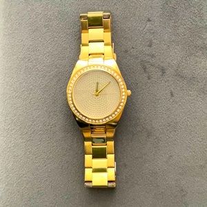 Guess Watch - Crystal Bezel - Gold